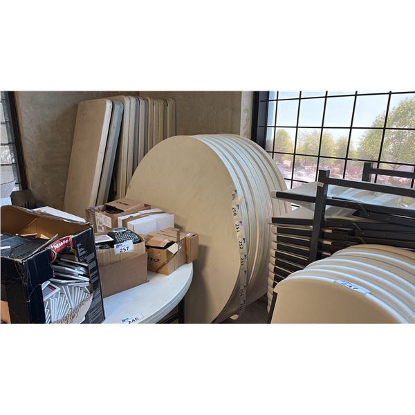 HEAVY-DUTY COMMERCIAL FOLDING ROUND TABLE ~60"IN