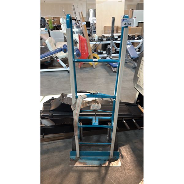 HEAVY-DUTY HIGH-BACK MANUAL APPLIANCE HAND TRUCK DOLLY WITH STAIR-CLIMBER