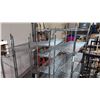 Image 1 : ASSORTED COMMERCIAL CHROME WIRE SHELVING UNITS