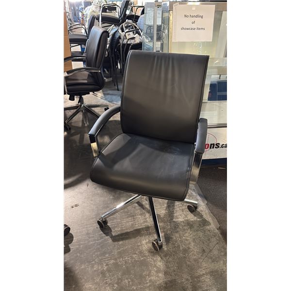 HYPNOS MID-BACK CHAIR (MODEL HYP-MB-BL) IS AN EXECUTIVE-STYLE OR BOARDROOM CHAIR