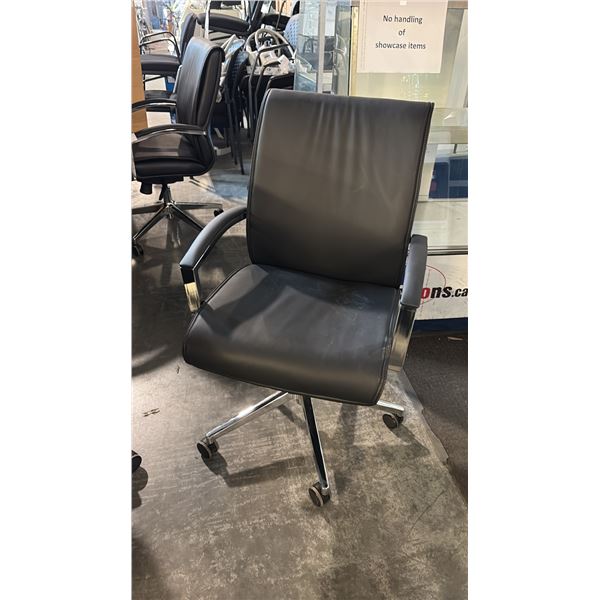HYPNOS MID-BACK CHAIR (MODEL HYP-MB-BL) IS AN EXECUTIVE-STYLE OR BOARDROOM CHAIR