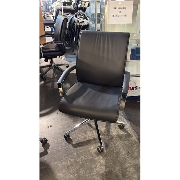 HYPNOS MID-BACK CHAIR (MODEL HYP-MB-BL) IS AN EXECUTIVE-STYLE OR BOARDROOM CHAIR