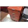 Image 2 : MODULAR L-SHAPED COMMERCIAL OFFICE DESK, DUAL 3-DRAWER PEDESTALS CLASSIC CHERRY 77" W X 59" D X 29"