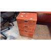 Image 3 : MODULAR L-SHAPED COMMERCIAL OFFICE DESK, DUAL 3-DRAWER PEDESTALS CLASSIC CHERRY 77" W X 59" D X 29"