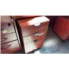 Image 2 : CHERRY FINISH DOUBLE PEDESTAL EXECUTIVE DESK  59.00" W X 30.00" D X 29.00" H