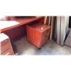 Image 3 : CHERRY FINISH DOUBLE PEDESTAL EXECUTIVE DESK  59.00" W X 30.00" D X 29.00" H