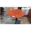 Image 1 : CHERRY FINISH MULTI-PURPOSE 35.5" ROUND BREAKROOM TABLE