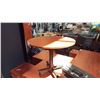 Image 1 : CHERRY FINISH MULTI-PURPOSE 35.5" ROUND BREAKROOM TABLE