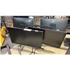 Image 1 : SET OF DELL 24" MONITORS W/ DUAL MONITOR ARM STAND