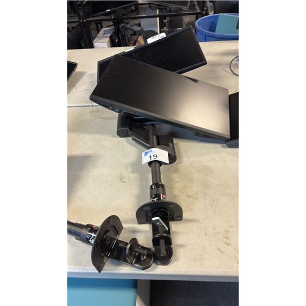 DELL 24" FLAT PANEL COMPUTER MONITOR W/ ARM STAND