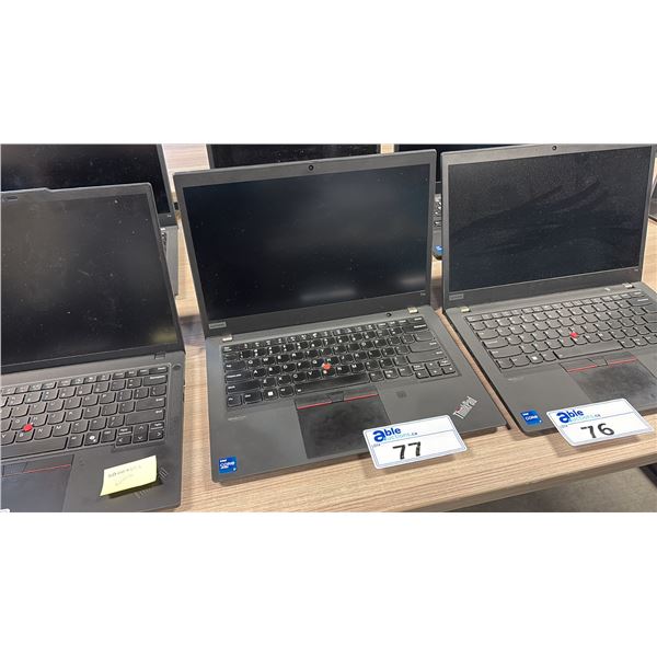 LENOVO THINKPAD 14" LAPTOP W/ INTEL CORE I7 PROCESSOR *FACTORY RESET, NO CHARGER*