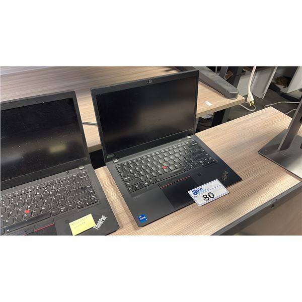 LENOVO THINKPAD 14" LAPTOP W/ INTEL CORE I7 PROCESSOR *FACTORY RESET, NO CHARGER*