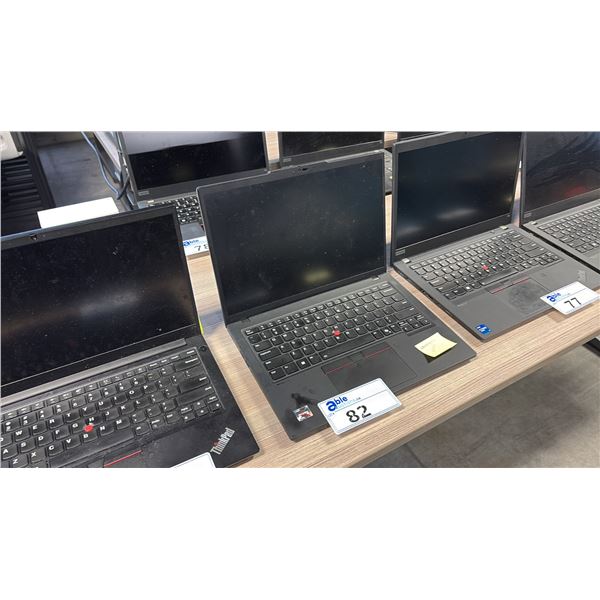 LENOVO THINKPAD 14" LAPTOP W/ AMD RYZEN PRO 7 PROCESSOR *FACTORY RESET, NO CHARGER*