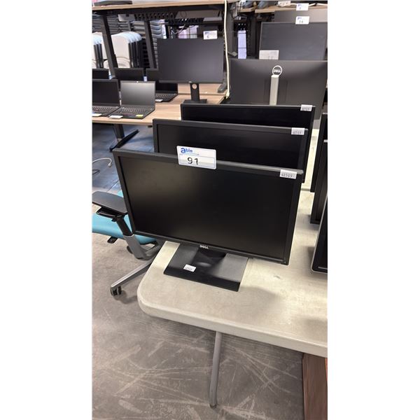 3 ASSORTED DELL COMPUTER MONITORS