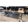 Image 1 : ASH WOOD STEELCASE ELECTRIC HEIGHT-ADJUSTABLE DESK 76"X29" IN