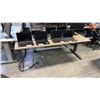 Image 2 : ASH WOOD STEELCASE ELECTRIC HEIGHT-ADJUSTABLE DESK 76"X29" IN