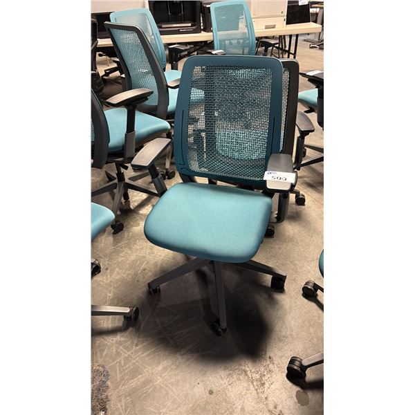 TEAL STEELCASE AMIA AIR ERGONOMIC TASK CHAIR