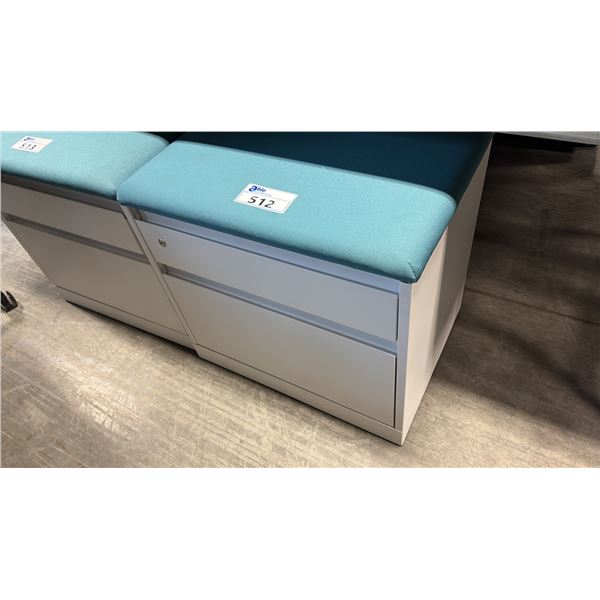 STEELCASE 2 DRAWER CUSHION TOP FILE CABINET
