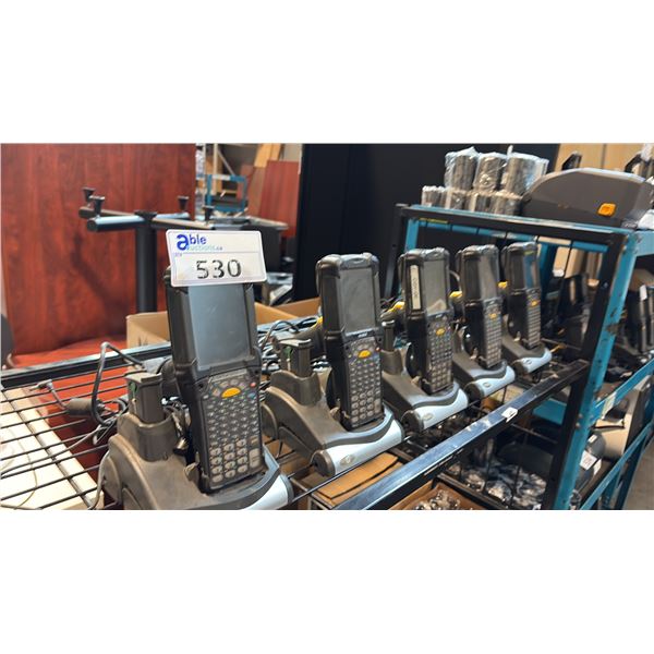WIRELESS RUGGED BARCODE SCANNING TERMINALS INCL SYMBOL MC9200 FIVE-UNIT GROUP LOT