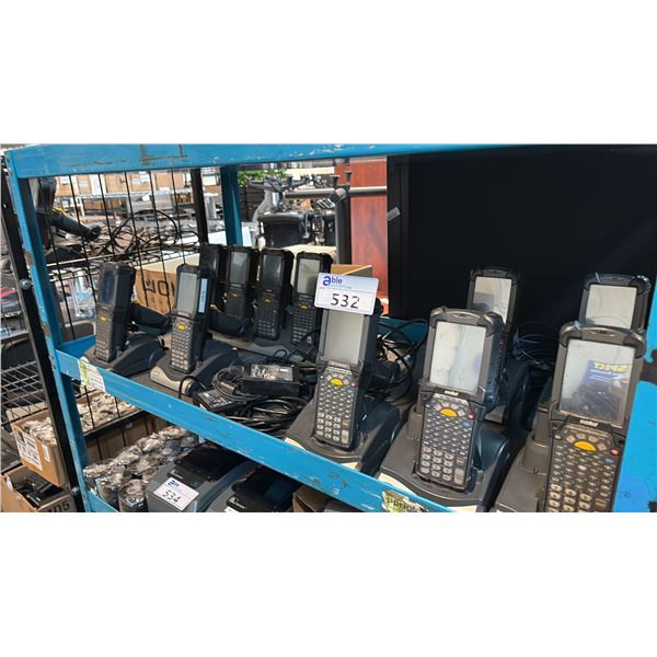 MOTOROLA MC9190 SYMBOL MC92N0 WIRELESS SCANNER TERMINALS MULTI-SLOT CRADLE BUNDLE 11 UNITS