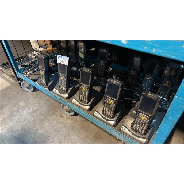 MOTOROLA MC9190 SYMBOL MC92N0 WIRELESS SCANNER TERMINALS MULTI-SLOT CRADLE BUNDLE 12 UNITS