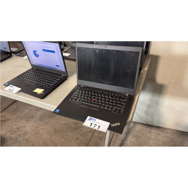 LENOVO THINKPAD 14" LAPTOP W/ INTEL CORE I7 PROCESSOR *FACTORY RESET, NO CHARGER*