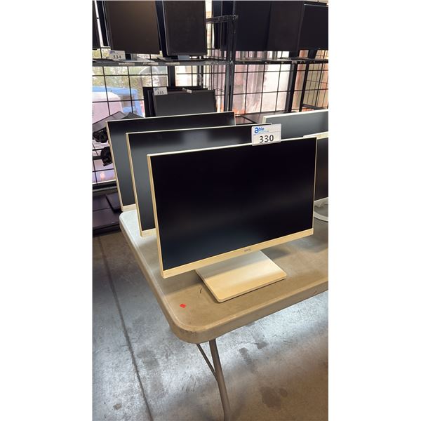 3 BENQ 24" COMPUTER MONITORS