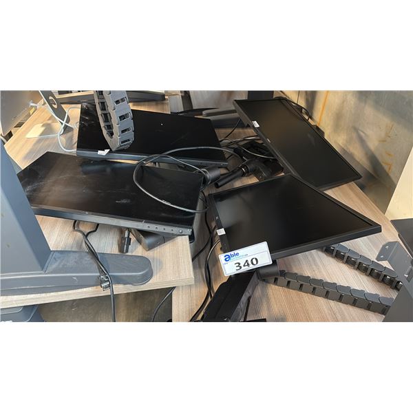 ASSORTED DELL COMPUTER MONITORS W/ ARM STANDS