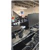 Image 3 : RACK OF ASSORTED DELL COMPUTER MONITORS & STANDS