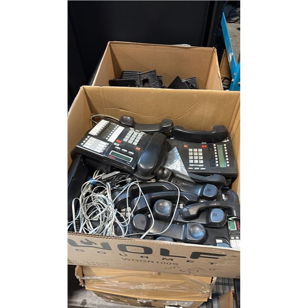 ALLWORX VERGE 9308 BUSINESS VOIP DESKTOP PHONES MULTI-SPEC ~20-UNIT GROUP LOT AND VARIOUS PHON PARTS