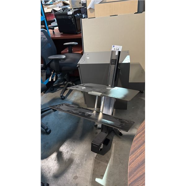 ERGOTRON WORKFIT-S DUAL SIT-STAND WORKSTATION ERGONOMIC DESKTOP CONVERTER