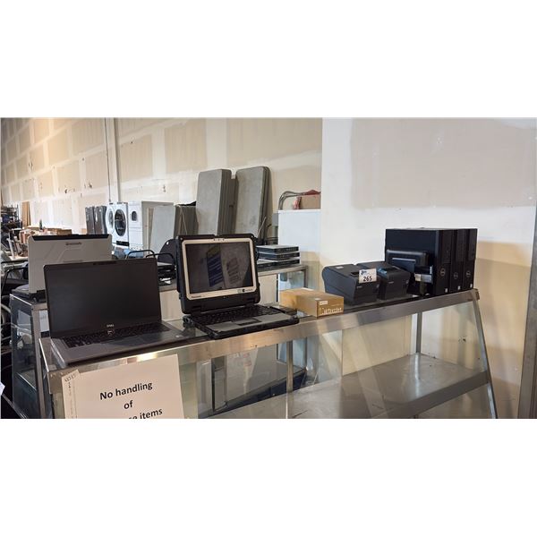 OFFICE DEVICES INCL DELL LATITUDE 5411 DURABLE 14-INCH BUSINESS LAPTOP, PANASONIC DOCK AND TOUGHBOOK