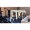 Image 1 : 3 REMY WHITE RESTORATION HARDWARE BACKLESS STOOLS