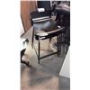 Image 1 : 3 MOLDED-WOOD/BLACK FINISH BACK-REST BAR STOOLS
