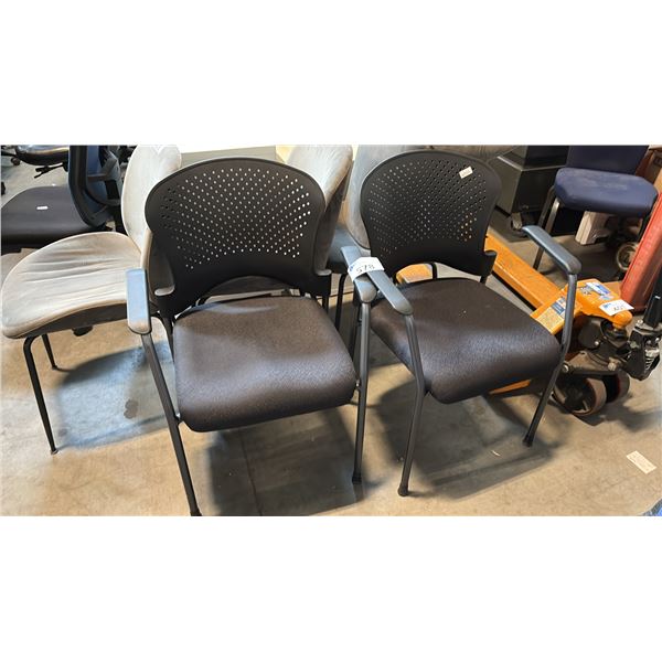 PAIR OF BREEZE SIDE/GUEST VERSATILE MODERN CHAIRS
