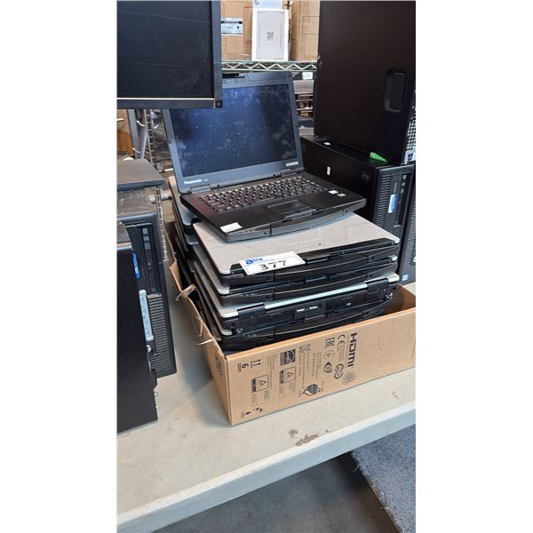 14-PIECE PANASONIC TOUGHBOOK 14-INCH SEMI-RUGGED LAPTOP COMPUTERS INCLUDING CF-54
