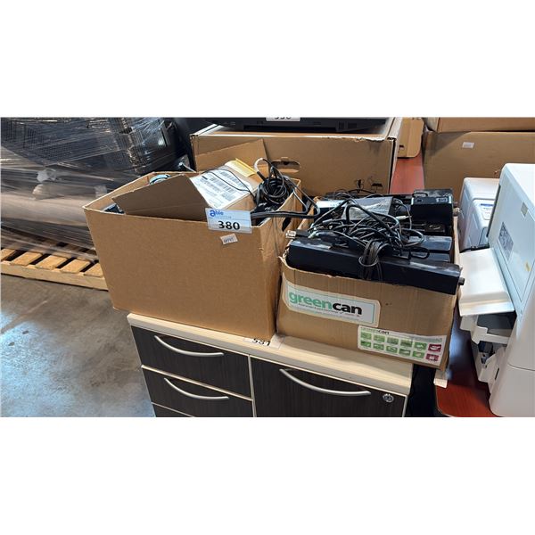 HP OP-090003 MULTIMEDIA LCD MONITOR SPEAKER BARS ASSORTED LAPTOP POWER ADAPTERS DOCKING STATIONS