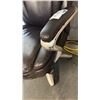 Image 2 : DARK BROWN TUFTED HI-BACK TILTER CHAIR