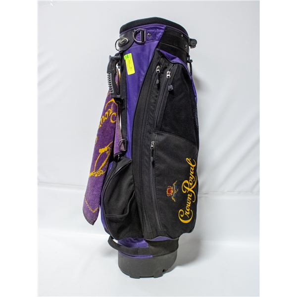 PURPLE GOLF CADDY BAG WITH VINTAGE