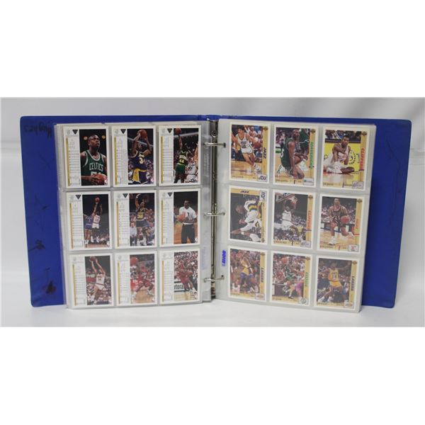 1991-92 UPPERDECK BASKETBALL CARDS BINDER