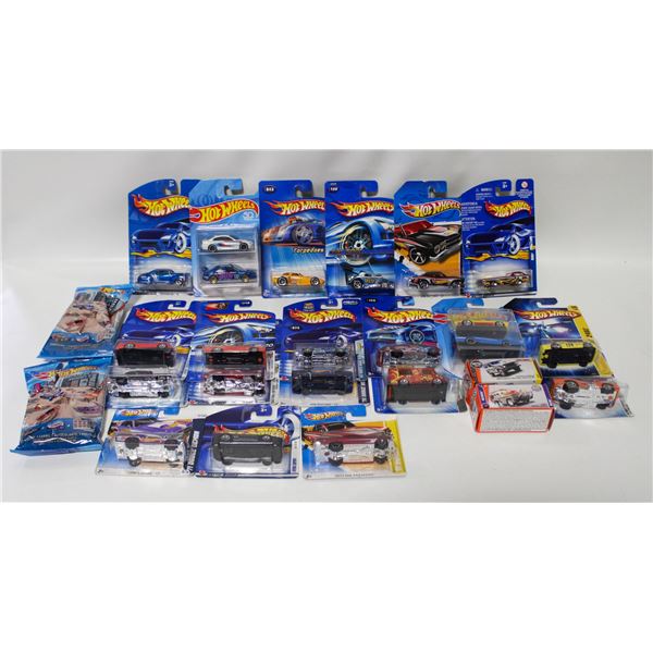 LOT OF SEALED HOTWHEELS CARS ON CARDS