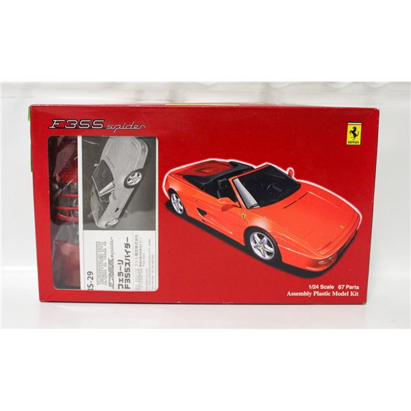 F355 SPIDER 1:24 SCALE PLASTIC MODEL KIT