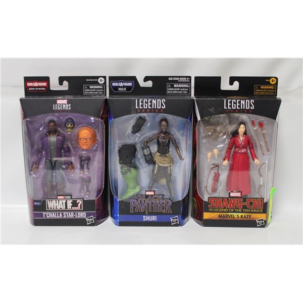 3 MARVEL LEGENDS FIGURINES