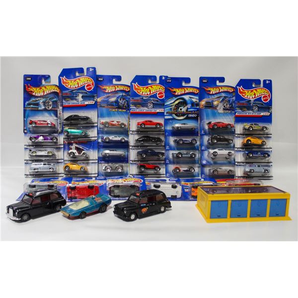 LARGE LOT OF SEALED ON CARD HOTWHEELS