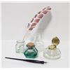 Image 1 : LOT OF VINTAGE INK WELLS AND PENS