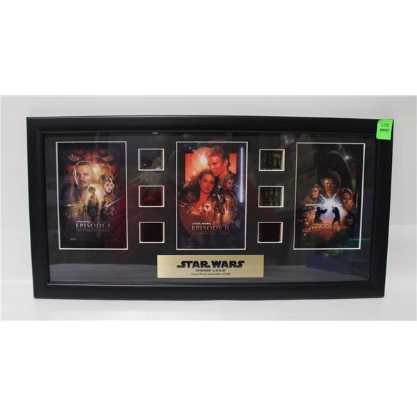 STAR WARS EPISODES I, II, & II ORIGINAL FILMCELLS