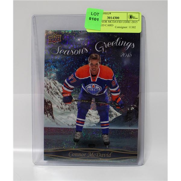 2015 CONNOR MCDAVID UDHC-2015 OVERSIZED CARD