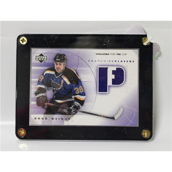 2002 UPPER DECK JERSEY CARD DOUGH WEIGHT IN SLAB