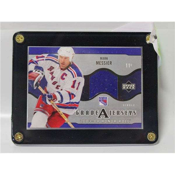 2003-04 GRADE A JERSEYS HONOR ROLL MARK MESSIER UD