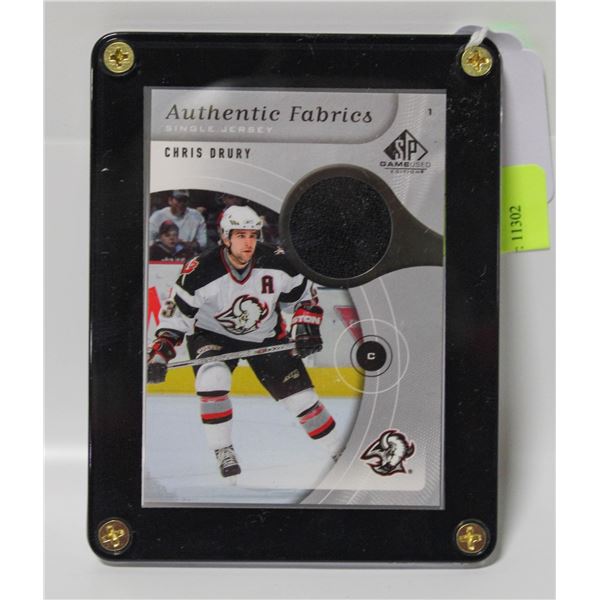 UPPER DECK AUTHENTIC FABRICS CHRIS DRURY AF-CD